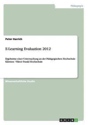 bokomslag E-Learning Evaluation 2012