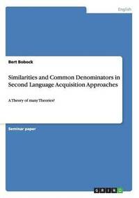 bokomslag Similarities and Common Denominators in Second Language Acquisition Approaches