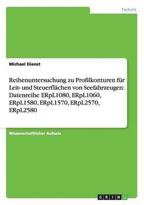 bokomslag Reihenuntersuchung zu Profilkonturen fr Leit- und Steuerflchen von Seefahrzeugen