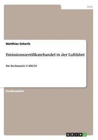 bokomslag Emissionszertifikatehandel in Der Luftfahrt