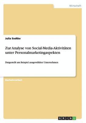 bokomslag Zur Analyse von Social-Media-Aktivitäten unter Personalmarketingaspekten