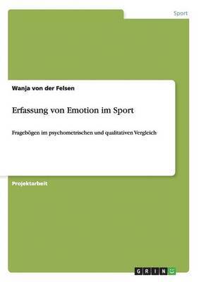 bokomslag Erfassung von Emotion im Sport