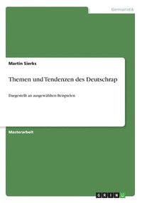 bokomslag Themen Und Tendenzen Des Deutschrap