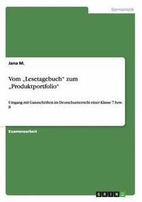 bokomslag Vom "Lesetagebuch" zum "Produktportfolio"