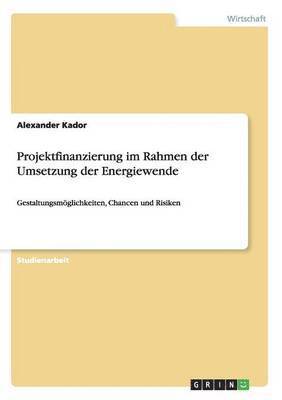 Projektfinanzierung im Rahmen der Umsetzung der Energiewende