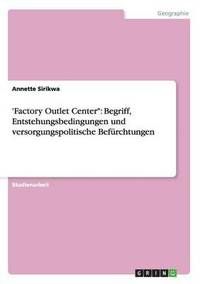 bokomslag 'Factory Outlet Center&quot;