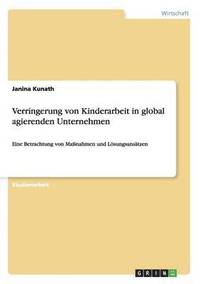 bokomslag Verringerung von Kinderarbeit in global agierenden Unternehmen