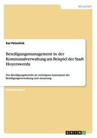 bokomslag Beteiligungsmanagement in der Kommunalverwaltung am Beispiel der Stadt Hoyerswerda