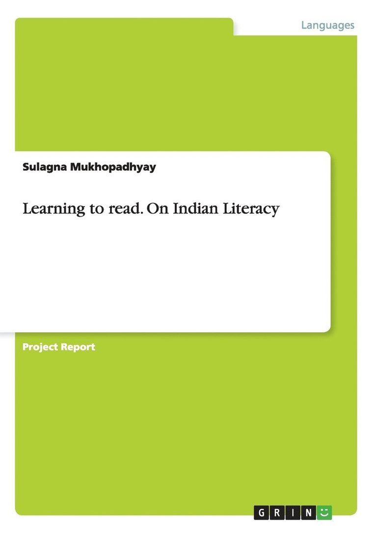 Learning to read. On Indian Literacy 1