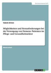 bokomslag Mglichkeiten und Herausforderungen bei der Versorgung von Demenz- Patienten im Pflege- und Gesundheitssektor