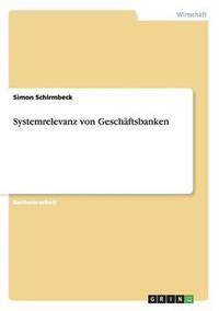 bokomslag Systemrelevanz von Geschäftsbanken