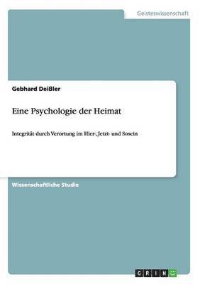 bokomslag Eine Psychologie Der Heimat