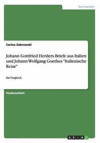 bokomslag Johann Gottfried Herders Briefe aus Italien und Johann Wolfgang Goethes &quot;Italienische Reise&quot;