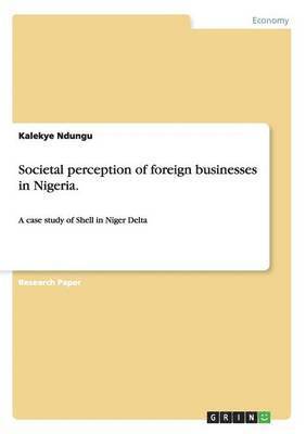 bokomslag Societal Perception of Foreign Businesses in Nigeria.