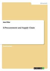bokomslag E-Procurement und Supply Chain