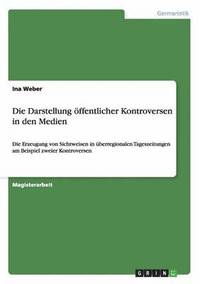 bokomslag Darstellung öffentlicher Kontroversen in den Medien