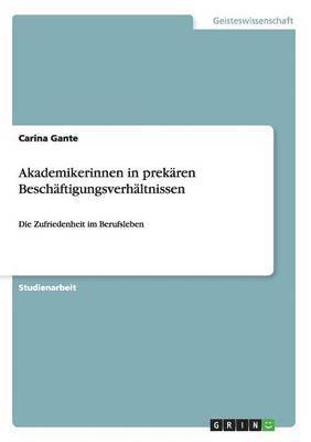bokomslag Akademikerinnen in prekären Beschäftigungsverhältnissen
