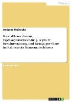 Andreas Meinecke - Kapitalflussrechnung, Eigenkapitalverwendung, Segment Berichterstattung, und Earnigs per Share im Rahmen des Konzernabschlusses, Häftad