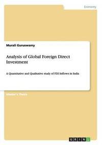 bokomslag Analysis of Global Foreign Direct Investment