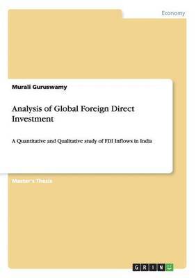 bokomslag Analysis of Global Foreign Direct Investment