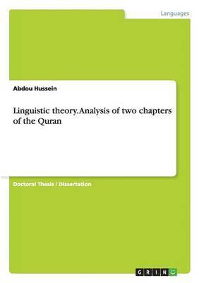 Linguistic theory. Analysis of two chapters of the Quran 1