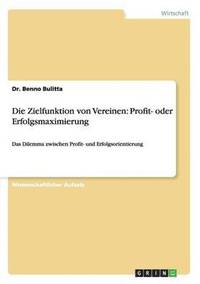bokomslag Zielfunktion von Vereinen