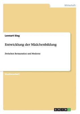 bokomslag Entwicklung der Mädchenbildung