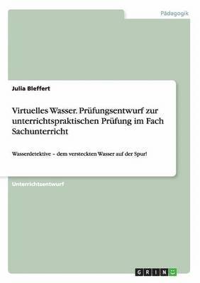 bokomslag Virtuelles Wasser. Prfungsentwurf zur unterrichtspraktischen Prfung im Fach Sachunterricht