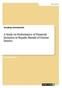 bokomslag A Study on Performance of Financial Inclusion in Repalle Mandal of Guntur District