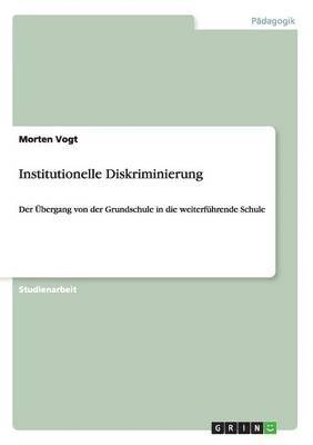 bokomslag Institutionelle Diskriminierung