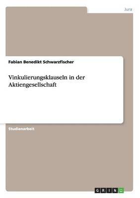 bokomslag Vinkulierungsklauseln in der Aktiengesellschaft