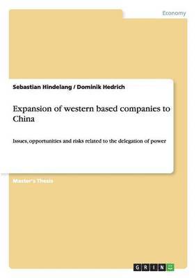 bokomslag Expansion of western based companies to China