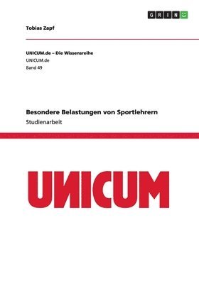Tobias Zapf - Besondere Belastungen von Sportlehrern, Häftad