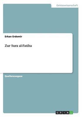 bokomslag Zur Sura al-Fatiha