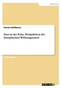 bokomslag Euro in Der Krise. Perspektiven Der Europaischen Wahrungsunion