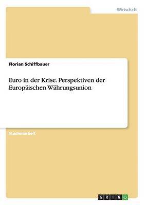 bokomslag Euro in Der Krise. Perspektiven Der Europaischen Wahrungsunion