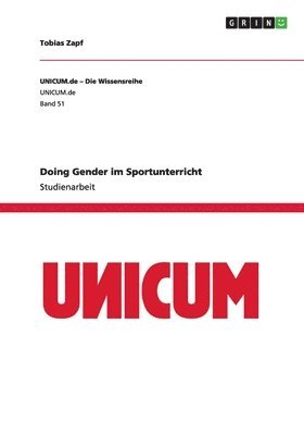 Tobias Zapf - Doing Gender im Sportunterricht, Häftad
