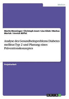 bokomslag Analyse des Gesundheitsproblems Diabetes mellitus Typ 2 und Planung eines Praventionskonzeptes