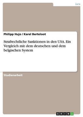 bokomslag Strafrechtliche Sanktionen in Den USA. Ein Vergleich Mit Dem Deutschen Und Dem Belgischen System