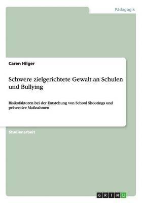 bokomslag Schwere zielgerichtete Gewalt an Schulen und Bullying