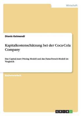 bokomslag Kapitalkostenschatzung bei der Coca-Cola Company
