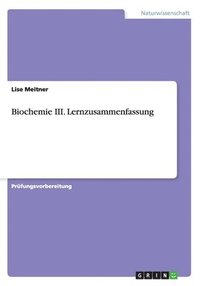 bokomslag Biochemie III. Lernzusammenfassung