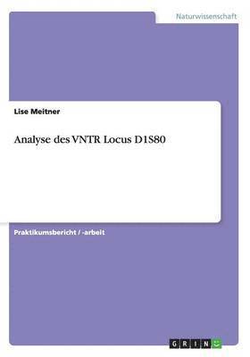 bokomslag Analyse Des Vntr Locus D1s80