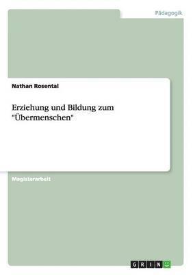 bokomslag Erziehung und Bildung zum &quot;bermenschen&quot;