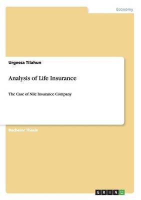 bokomslag Analysis of Life Insurance