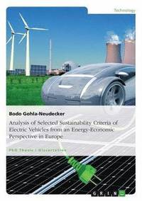 bokomslag Analysis of Selected Sustainability Criteria of Electric Vehicles from an Energy-Economic Perspective in Europe