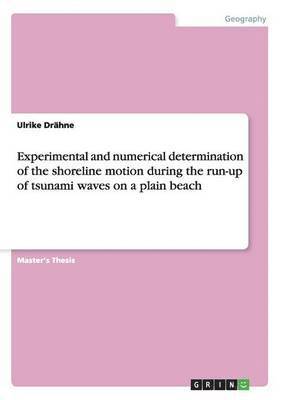 Experimental and numerical determination of the shoreline motion during the run-up of tsunami waves on a plain beach 1