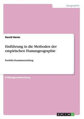bokomslag Einführung in die Methoden der empirischen Humangeographie
