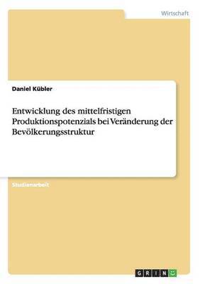 Daniel Kübler - Entwicklung des mittelfristigen Produktionspotenzials bei Veränderung der Bevölkerungsstruktur, Häftad