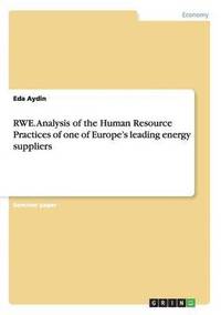 bokomslag RWE. Analysis of the Human Resource Practices of one of Europe's leading energy suppliers